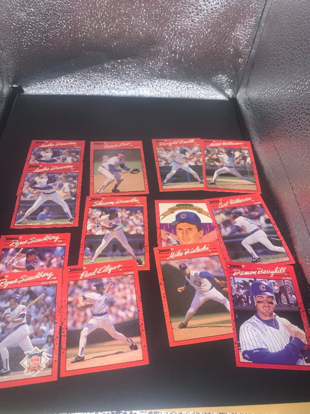 13ct 1990 Donruss Chicago Cubs Misc Trading Cards Feat Ryne Sandberg